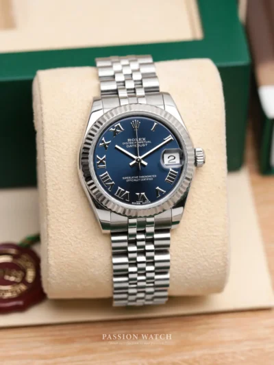 Rolex Lady-Datejust 31 178274 Mặt Số Xanh Dương Cọc Số La Mã | Passion Watch