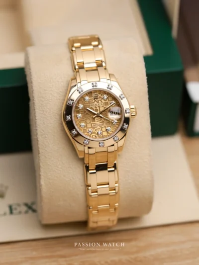 Rolex Pearlmaster 29 69318 Mặt Số Vi Tính Vàng Cọc Số Kim Cương | Passion Watch