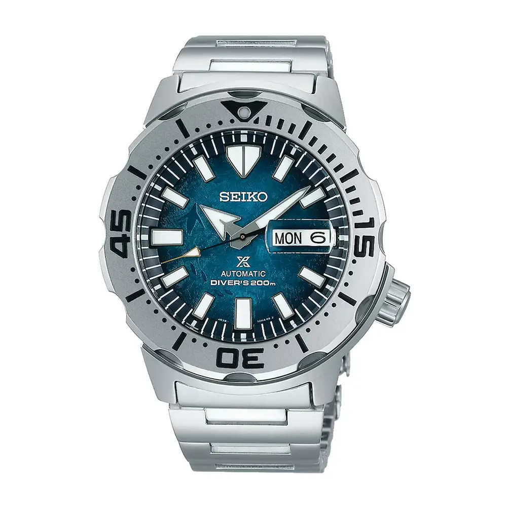 seiko-prospex-srph75k1 Seiko Prospex SRPH75K1 Save The Ocean Antarctica, mặt số xanh, vỏ thép không gỉ 316L.