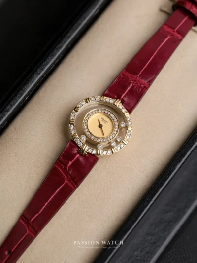 chopard happy diamonds 20 5682 8 Đồng Hồ vàng khối đính kim cương Chopard Happy Diamonds 20/5682