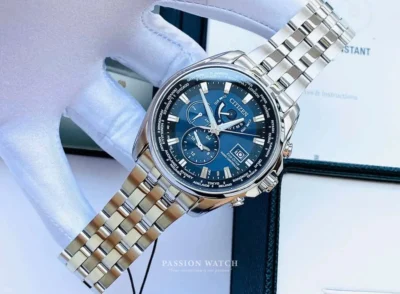 citizen eco drive at9031 52l 5 Đồng Hồ Nam Citizen Eco-Drive AT9031-52L size 44mm mặt số màu xanh dương