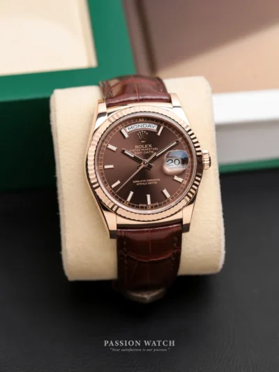 Rolex Day-Date 36 118135 Mặt Số Chocolate | Passion Watch