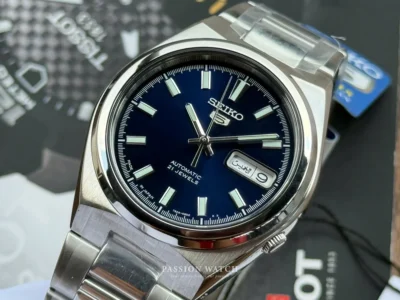 Đồng hồ Seiko 5 SNKC51J1 mặt số màu xanh dương