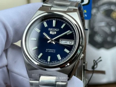 Đồng hồ nam Seiko 5 SNKC51J1 mặt số màu xanh dương