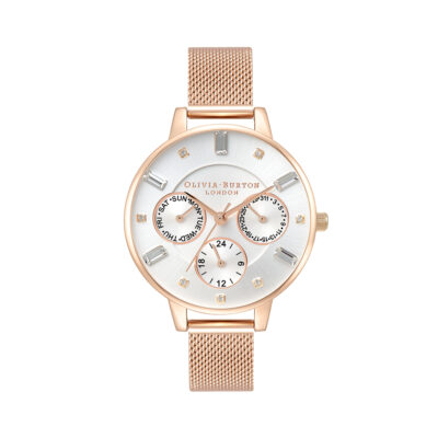 Đồng Hồ Nữ Olivia Burton OB16CG99 mặt số màu trắng, Dây vỏ thép không gỉ mạ vàng hồng - Passion Watch