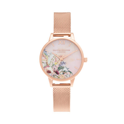 Đồng Hồ Nữ Olivia Burton OB16EG157 dây vỏ mạ vàng hồng, mặt số họa tiết- Passion Watch